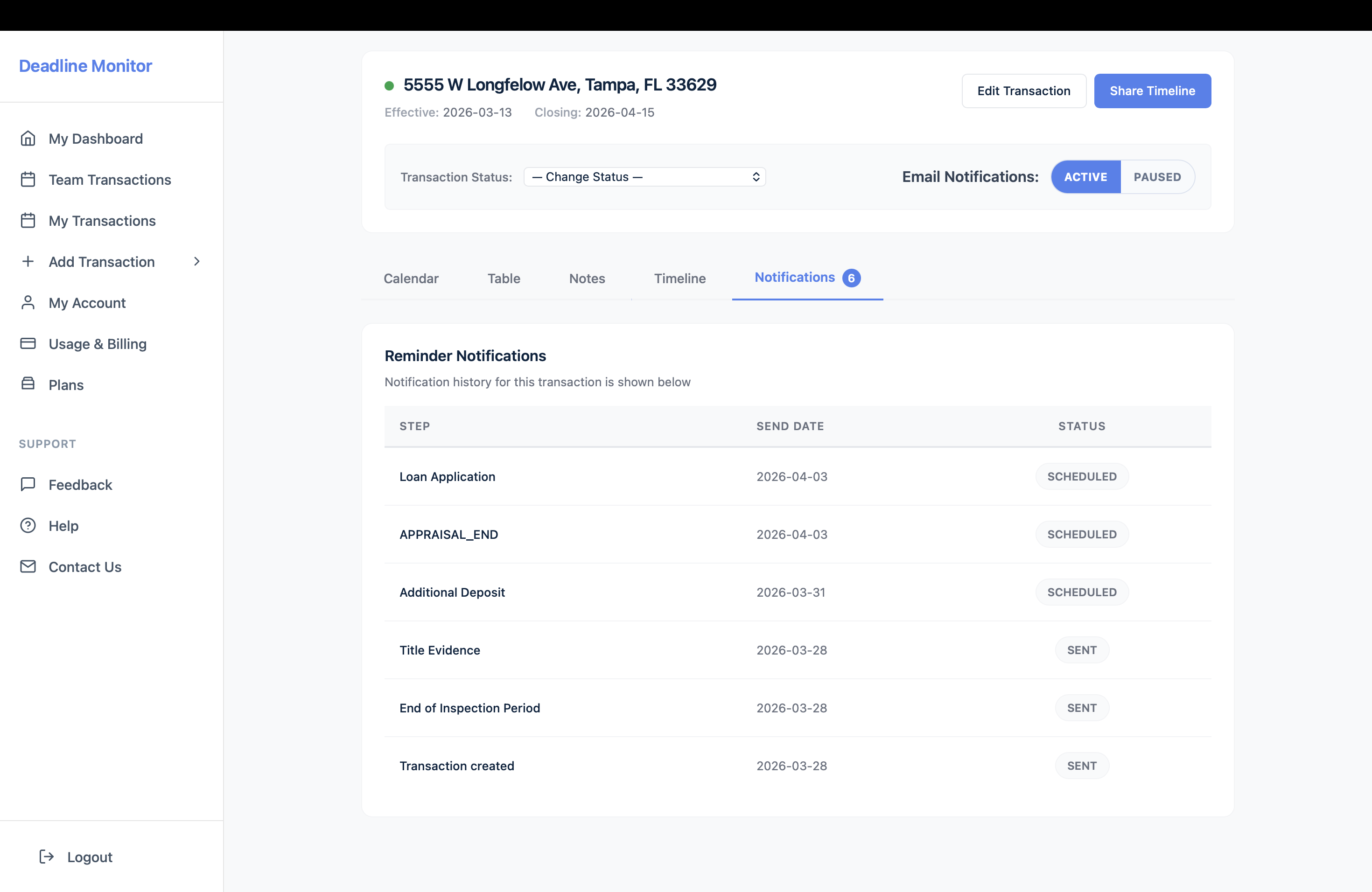Examples of reminders that matter